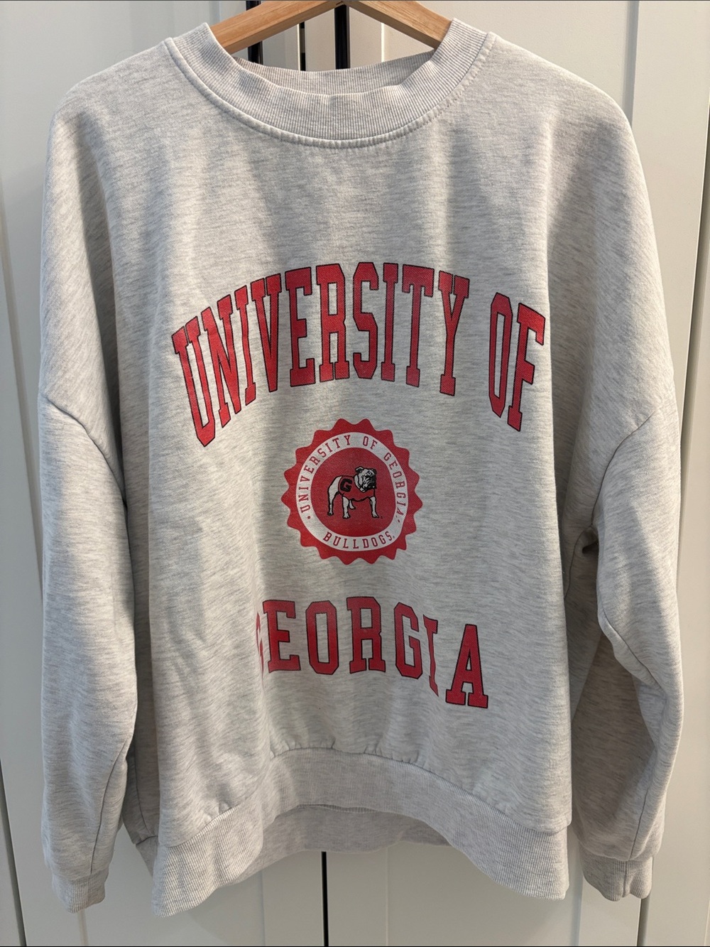 Gray University of Georgia Graphic Crewneck Sweatshirt